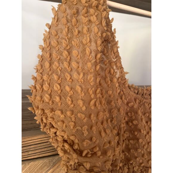 Noralee Luna Dress Women's Golden Popcorn Woven Fabric Size Medium - Picture 5 of 8